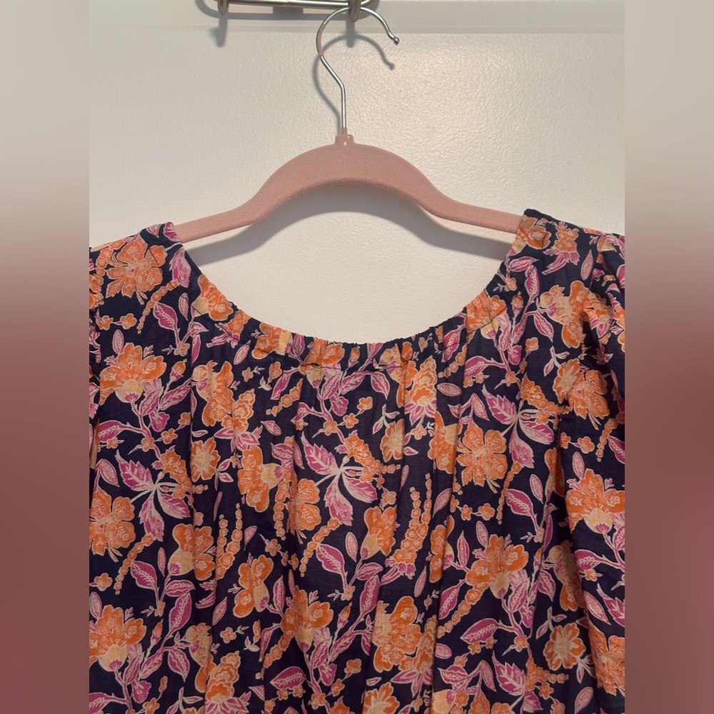 J. Crew Button-Front Cotton Voile Beach Dress in Painted Block Print - Picture 10 of 12